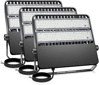 36000LM LED Stadium Flood Light Commercial 1500W Equivalent LED Arena Lighting Wall Mount Floodlights Outdoor 5500K 85-277V Waterproof 240W Shoebox Fixture for Court,Street,Yard 3 Pack